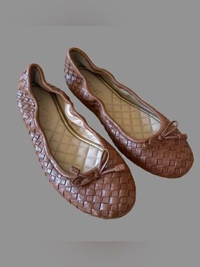J. McLaughlin Brown Leather Weave Ballet Flats US7.5 ($295)